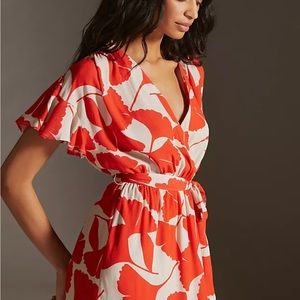 Anthropology coreylynncalter wrap mini sundress size small